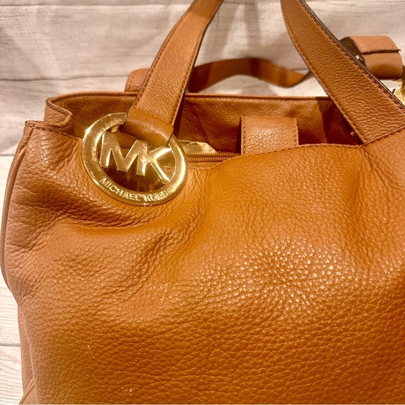 MICHEAL Michael Kors Fulton Tote pebbled leather purse *READ* - Picture 7 of 15
